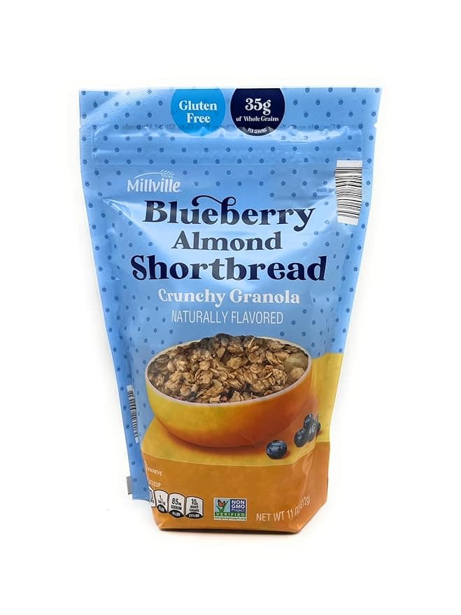 Millville Blueberry Almond Shortbread Crunchy Granola