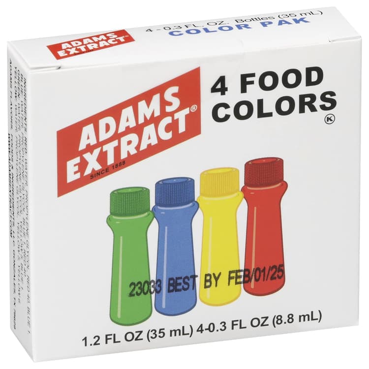 Adams Extract Food Color Pack