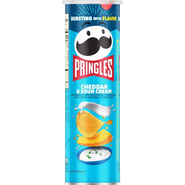 Pringles Potato Crisps Chips Lunch Snacks Cheddar And Sour Cream