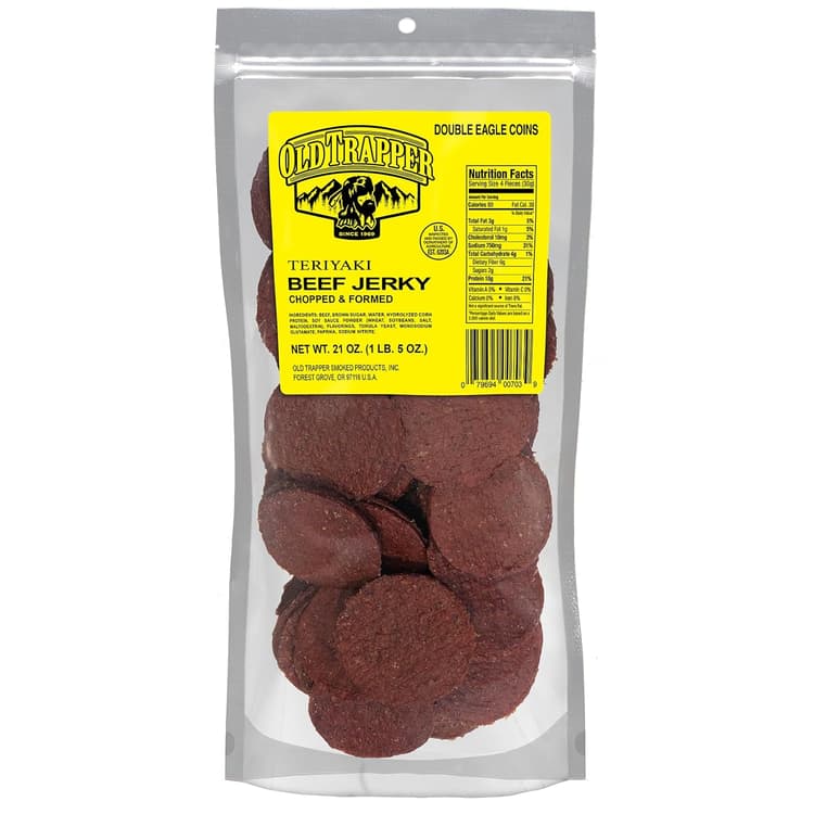 Old Trapper Teriyaki Beef Jerky Double Eagle Coins