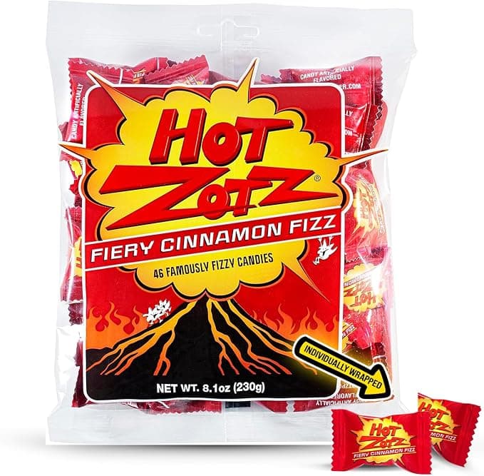 Hot Zots Fiery Cinnamon Fizz Candies