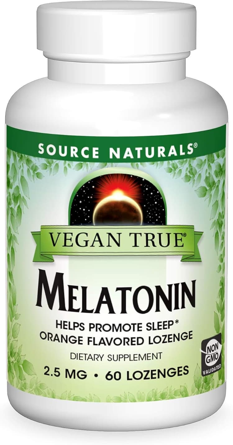 Source Naturals Vegan True Melatonin Orange Flavored