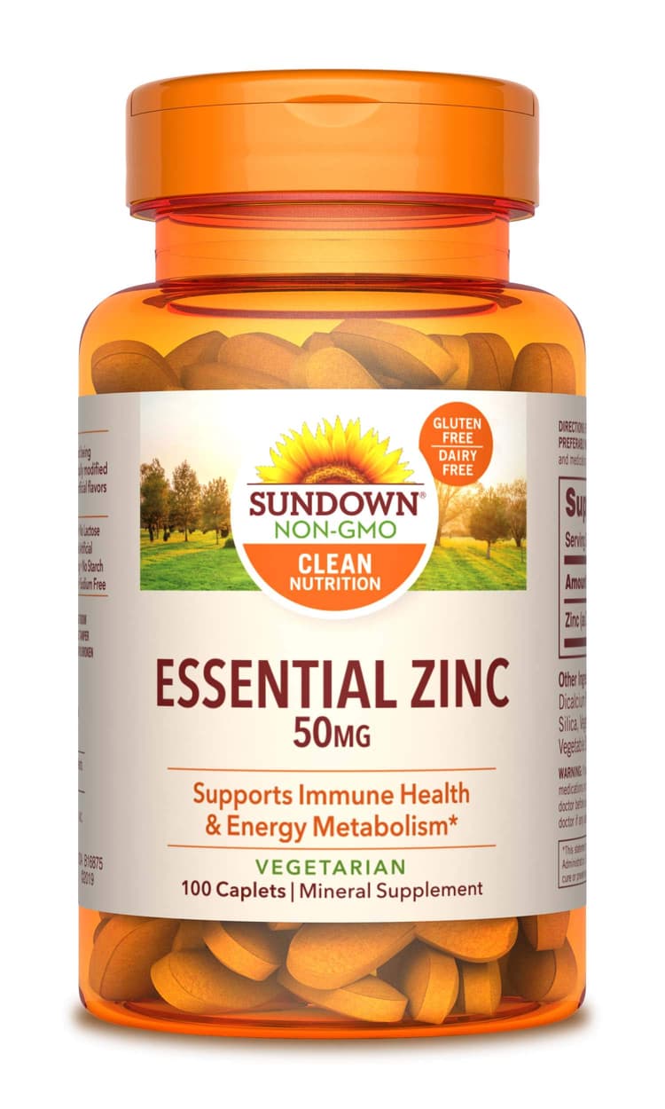 Sundown Essential Zinc 100 Caplets