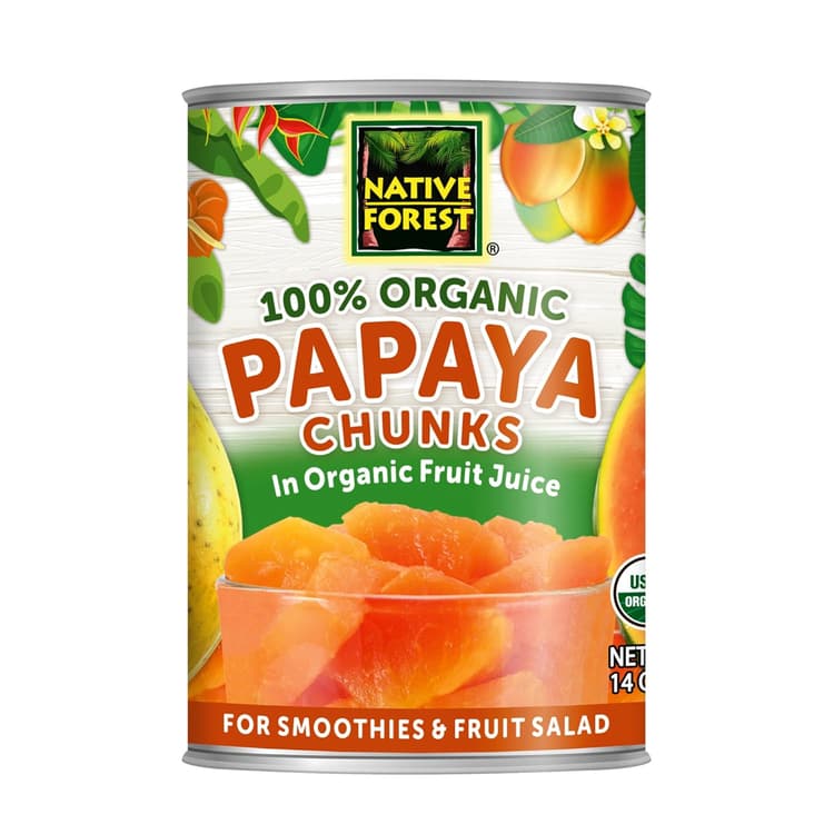 Native Forest Papaya Chunks In Pineapple Juice Organic