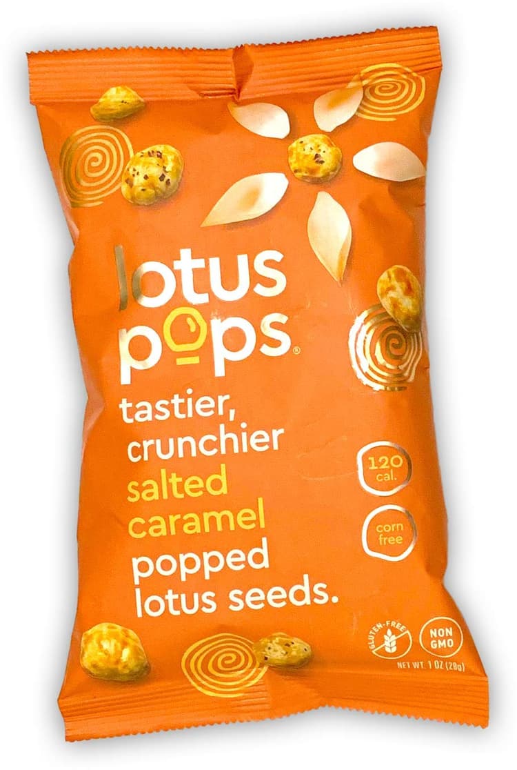 Lotus Pops Tastier, Crunchier Salted Caramel Popped Lotus Seeds