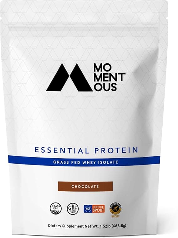 Momentous Essential Protein Grass Fed Whey Isolate Chocolate