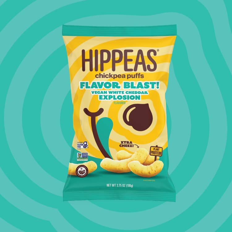 Hippeas Chickpea Puffs Flavor Blast! Vegan White Cheddar Explosion