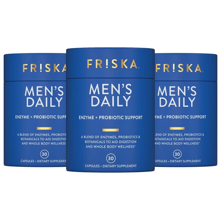 Friska Men'S Daily Enzyme + Probiotic Support Dietary Supplement