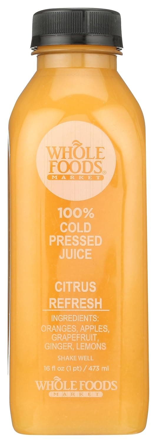 Whole Foods Market 100% Cold Pressed Juice Citrus Refresh