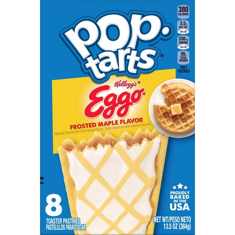 Kellogg's Pop-tarts Eggo Frosted Maple Flavor