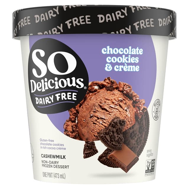 Is it Caffeine Free? So Delicious Dairy Free Dairy Free Cashew Milk Dessert, Chocolate Cookies N' Cream, Non-gmo Project Verified