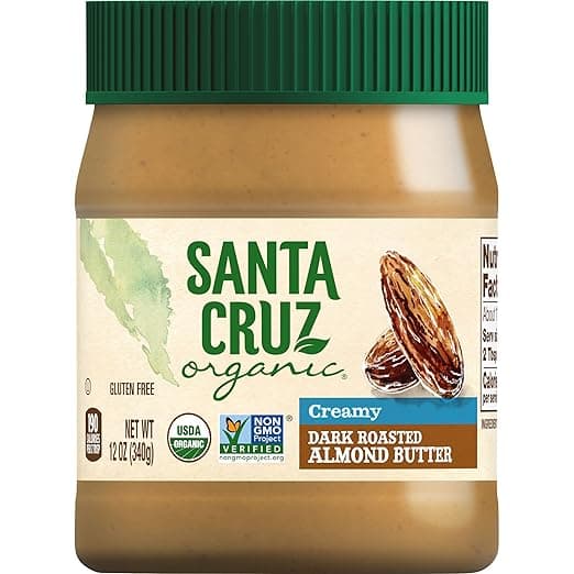 Santa Cruz Organic Creamy Dark Roasted Almond Butter