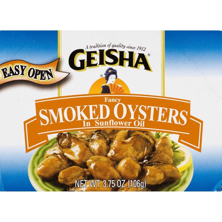 Geisha Oysters Smoked Fancy In Cottonseed Oil