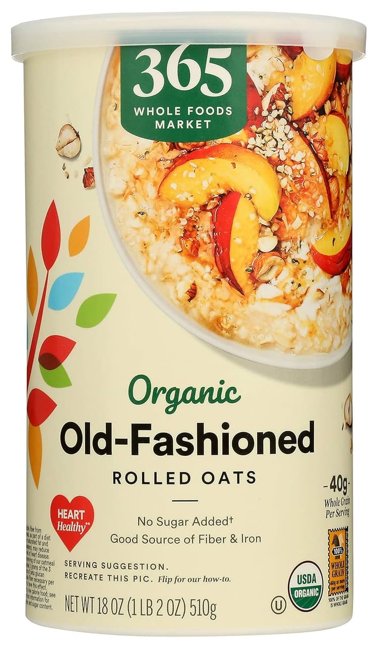 365 By Whole Foods Market Organic Hot Cereal, Old-Fashioned Rolled Oats