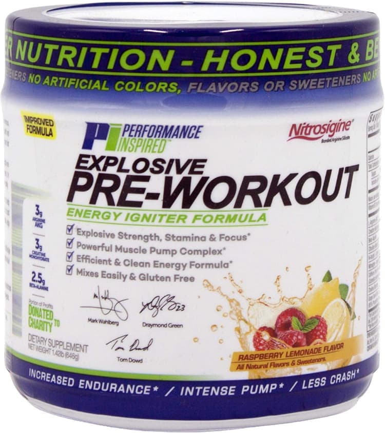 Performance Inspired Explosive Pre-Workout Raspberry Lemonade