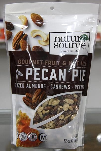 Natur Source Gourmet Fruit & Nut Mix Pecan Pie Glazed Almonds · Cashews · Pecans