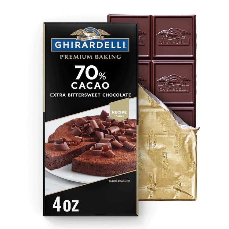 Ghirardelli Extra Bittersweet 70% Cacao Chocolate Premium Baking Bar