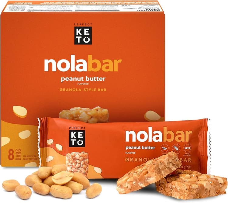 Keto Nolabar Peanut Butter Granola-Style Bar