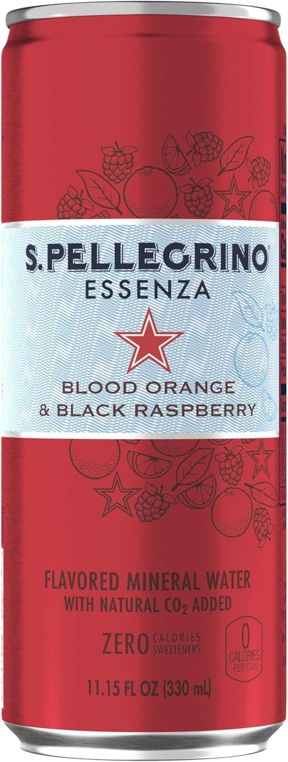 S. Pellegrino Essenza Blood Orange & Black Raspberry Flavored Mineral Water