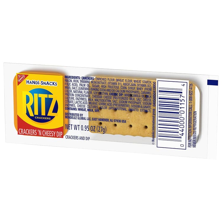 Ritz Crackers N Cheesy Dip, Handi Snacks