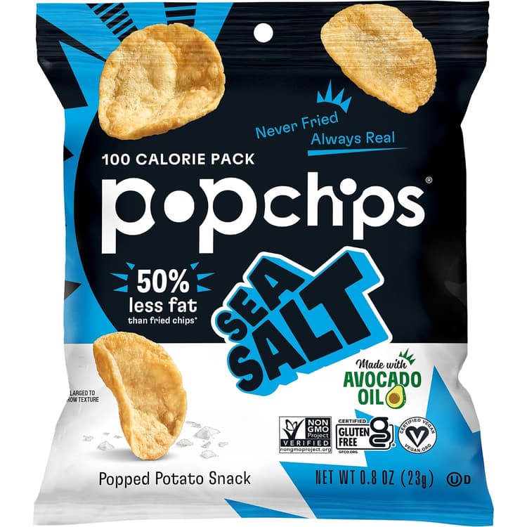 Popchips Popped Chip Snack Sea Salt Potato