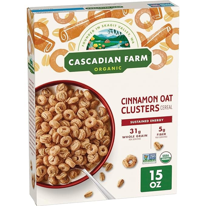 Cascadian Farm Organic Cinnamon Oat Clusters Cereal