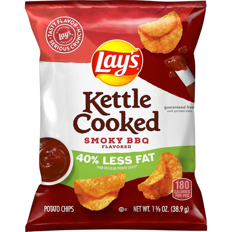 Lay'S Kettle Cooked Smoky Bbq Flavored Potato Chips