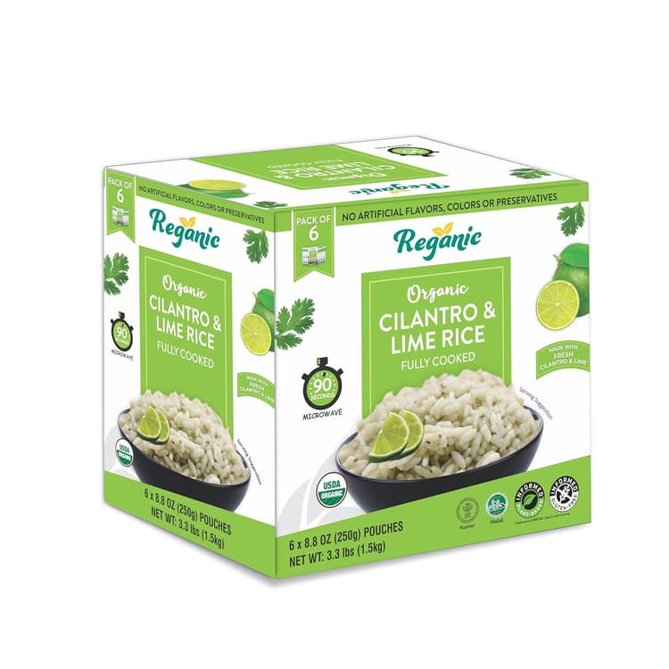 Reganic Organic Cilantro & Lime Rice, (Pack Of 
