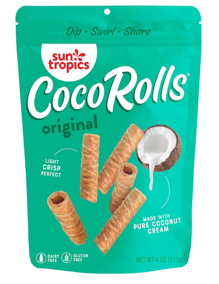 Sun Tropics Cocorolls Original Rolled Coconut Wafers