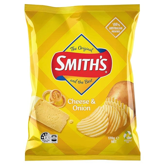 Smith'S Cheese & Onion Flavoured Crinkle Cut Potato Chips