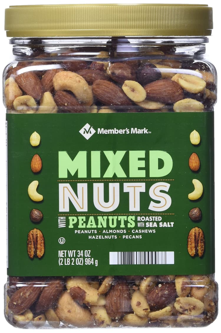 Member'S Mark Mixed Nuts With Peanuts Roasted With Sea Salt