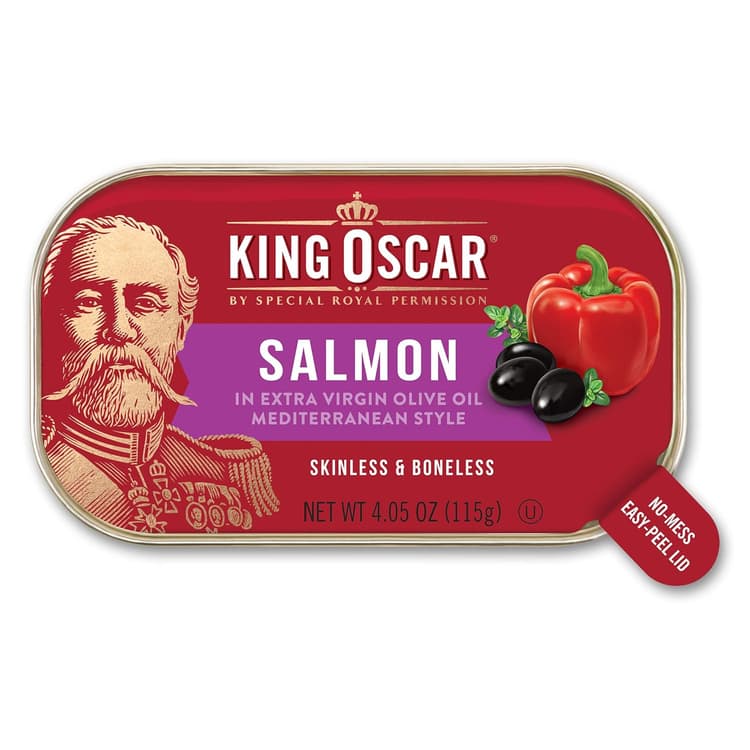 King Oscar Salmon In Extra Virgin Olive Oil Mediterranean Style