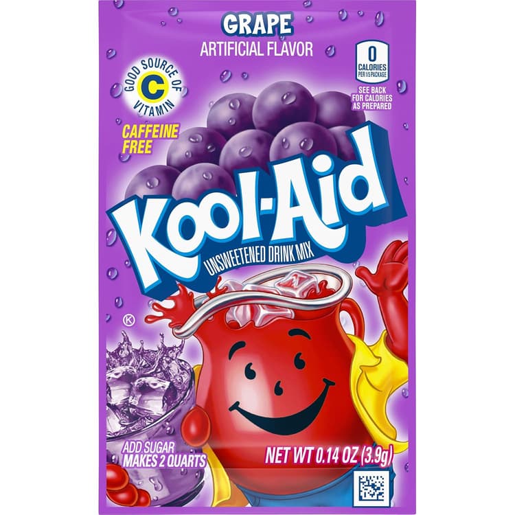 Kool-Aid Unsweetened Grape Artificially Flavored Powdered Drink Mix