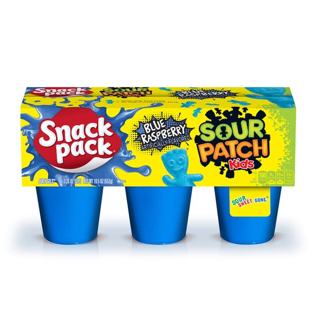 Is it Vegan? Snack Pack Sour Patch Kids Juicy Gels Blue Raspberry