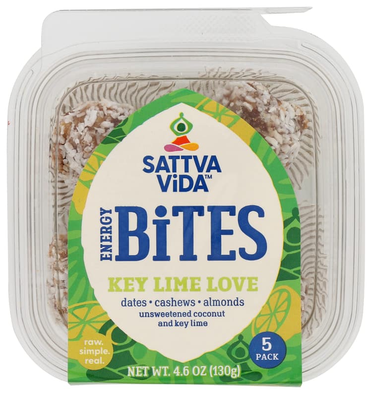 Sattva Vida Key Lime Love Energy Bites