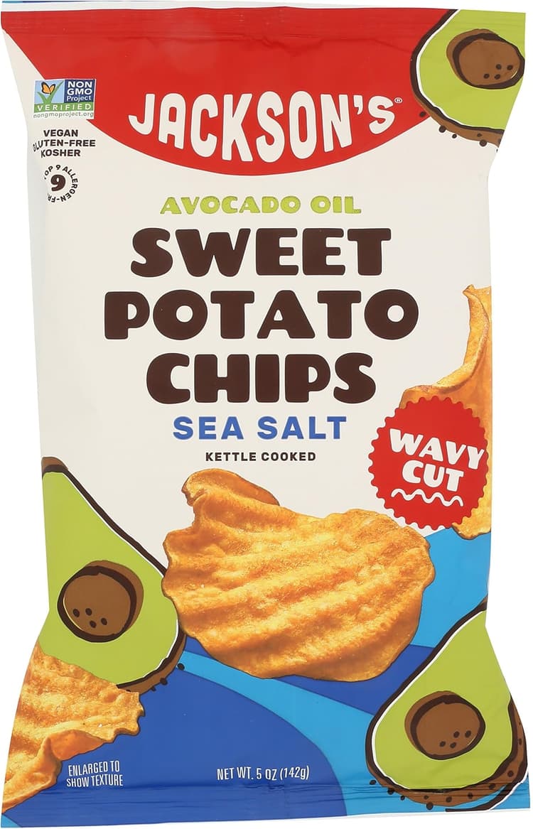 Jackson'S Avocado Oil Sweet Potato Chips Sea Salt