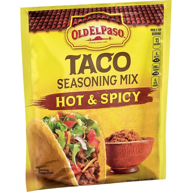 Is it Black Pepper Free? Old El Paso Seasoning Mix Taco Hot & Spicy