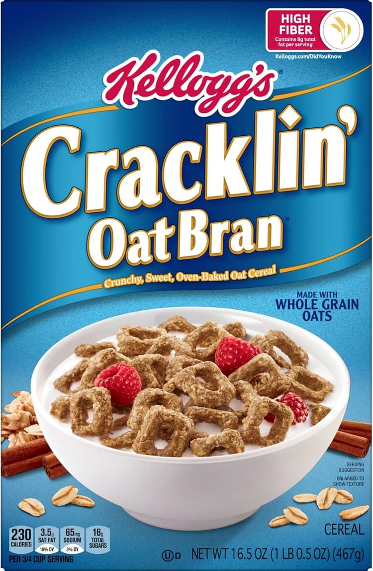 Kellogg'S Cracklin' Oat Bran Cereal