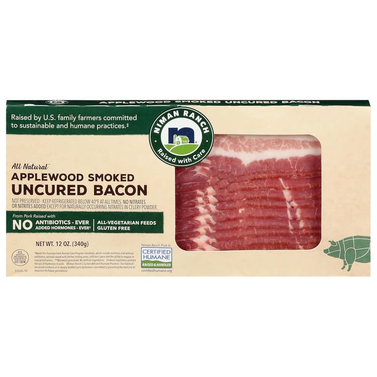 Niman Ranch Applewood Smoked Uncured Bacon