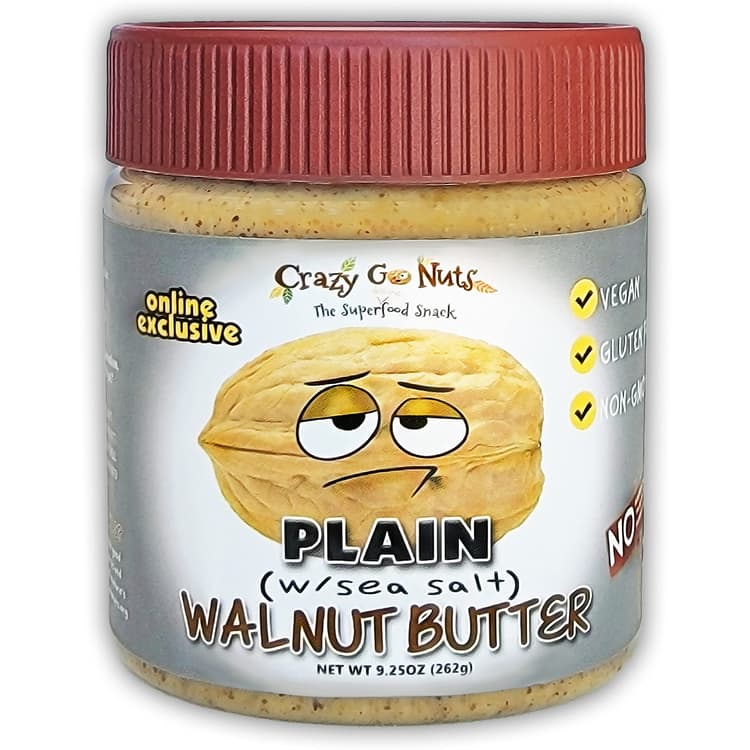 Crazy Go Nuts Plain With Sea Salt Walnut Butter