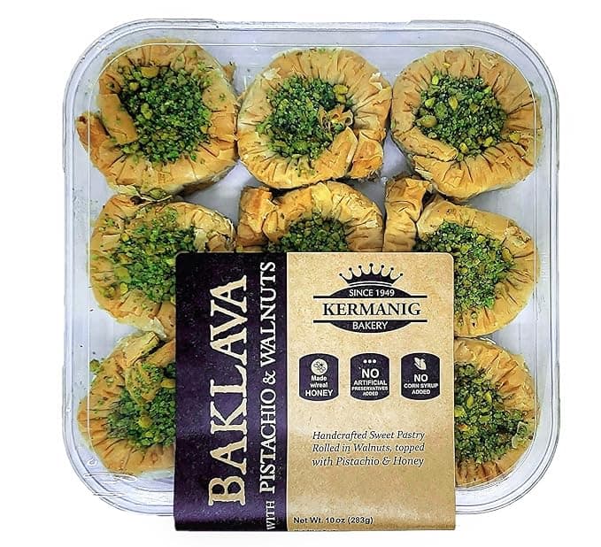 Kermanig Bakery Baklava With Pistachio & Walnuts