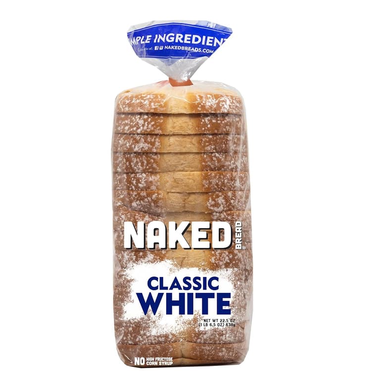 Naked Bread Classic White Sandwich