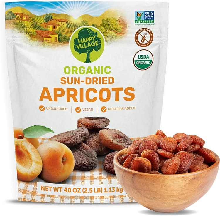 Happy Village Organic Sun-Dried Apricots