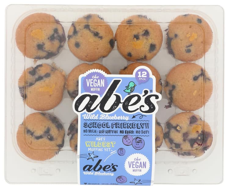 Abe's Vegan Muffins Abe's Muffins Vegan Wild Blueberry Smash Mini-muffins