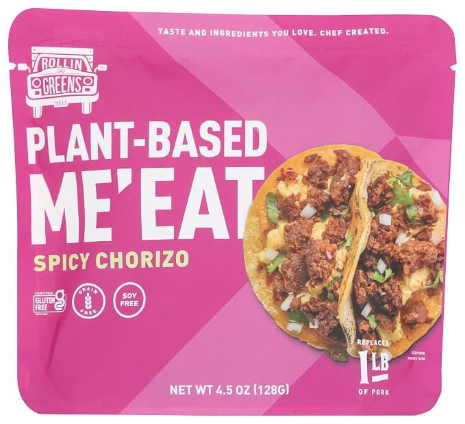 Rollingreens Chorizo Plant Based Spicy Meat