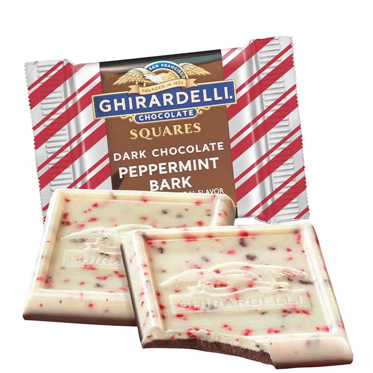 Ghirardelli Chocolate Squares Dark Chocolate Peppermint Bark