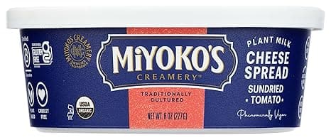 Miyoko'S Creamery Plant Milk Cheese Spread Sundried Tomato