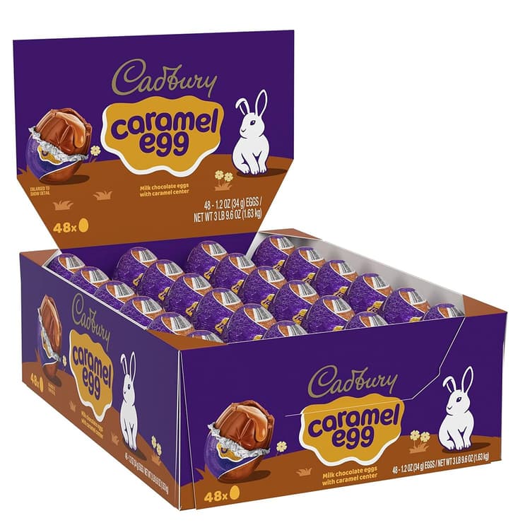 Cadbury Caramel Egg Milk Chocolate Eggs With Caramel Center