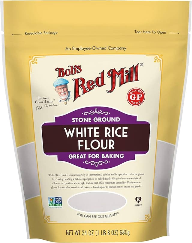 Is it Pescatarian? Bobs Red Mill Flour White Rice Stone Ground Gluten Free Non Gmo