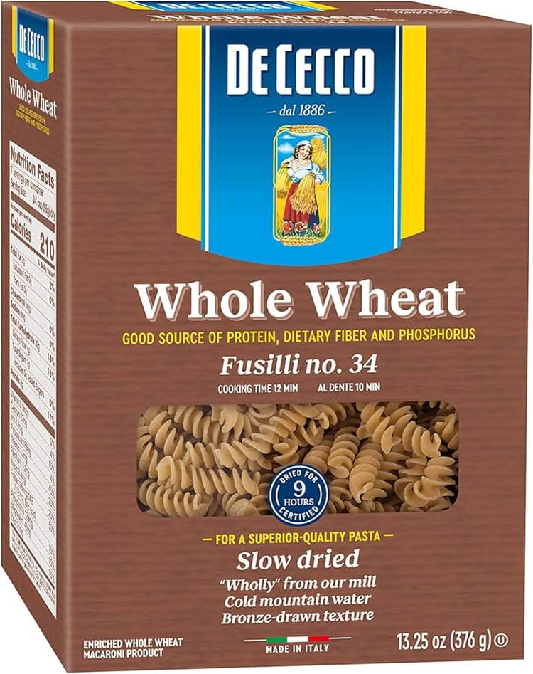 De Cecco - Whole Wheat Pasta Fusilli